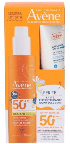 EAU THERMALE AVENE SOLARE SPRAY BAMBINO SPF50+ 200 ML + RISTRUTTURANTE DOPOSOLE 50 ML